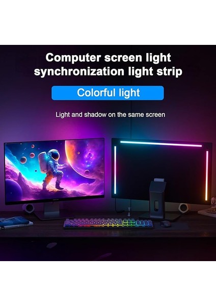 Rgb Phantom Ambiyans Ekran LED Işık Çubuğu Müzik Ritmi Dinamik Işık Senkronizasyonu Yazılım Kontrollü Renk/dinamik Mod/müzik Modu fiyatları