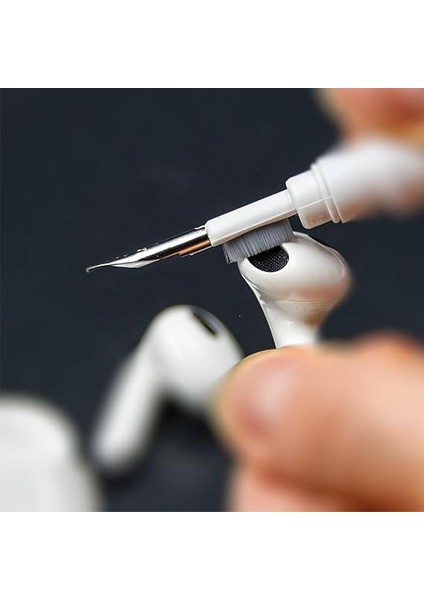 Yumuşak Klavye Fırçası, Kulaklık Temizleyici 5'i 1 Arada Çok Işlevli Elektronik Cihaz Temizleme Seti modelleri