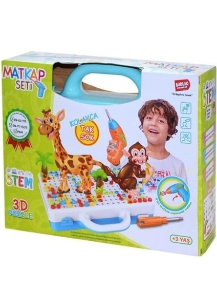 Yeni Seri Birlik 3D Yaratıcı 340 Parça Matkaplı Tamir Seti