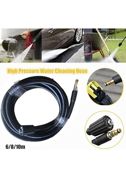 / 8m / 10M Yüksek Basınçlı Su Temizleme Hortumu Karcher K2 K3 K4 K5 Bahçe Araç Temiz Araçları ile Kısmen Uyumlu fiyatları