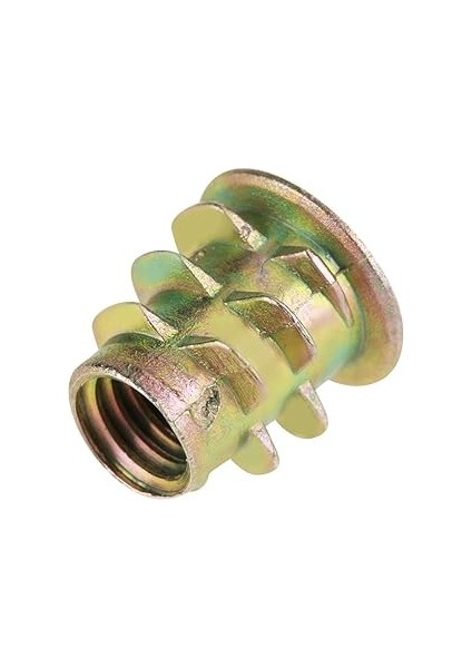 Yerleştirme Somunu, M5 x 10 mm Çinko Alaşım Altıgen Tahrik Kafası Mobilya Somunları Ahşap Kullanım Için Dişli, 50 Adet modelleri