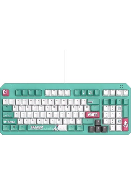 Tuf Gaming K3 Gen Iı Hatsune Miku Edition Rgb Türkçe Mekanik Gaming Klavye 90MP0460-BKYA30