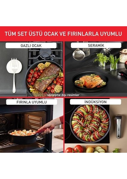 Titanyum 6x Ingenio Unlimitedone Indüksiyon Tabanlı 3 Parça Tava Seti - 2100134265 fırsatları