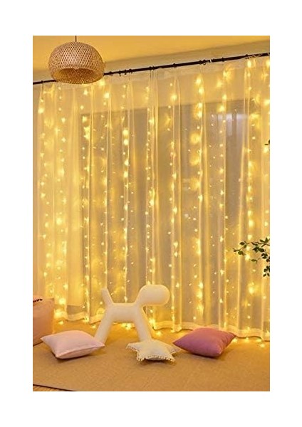 LED 3MX3M Günışığı 300 Adet LED 8 Fonksiyonlu USB 10 Sarkıt modelleri