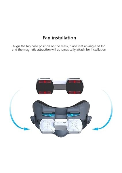 Vr Hava Sirkülasyonu Soğutma Fanı Quest 3 Için Yedek Yüz Si Çift Fanlar Içeriye Soğuk Hava/dışa Isı Dağıtımı Gözlüklerin Buğulanmasını Ortadan Kaldırır modelleri