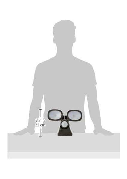 Pilli LED Spot Lamba Lufos / Kablosuz LED Dış Mekan Spotu Pilli ve Hareket Sensörlü, 8 Adet LED Lamba, 2 x 240 Lümen, Dış Mekan Için modelleri