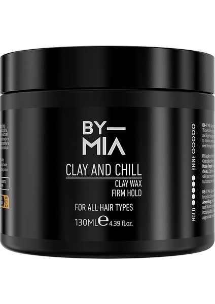 Mıa Clay And Chill, Doğal Mat Görünüm, Güçlü Tutuş, Erkekler ve Kadınlar Için Saç Vaksı 130 ml