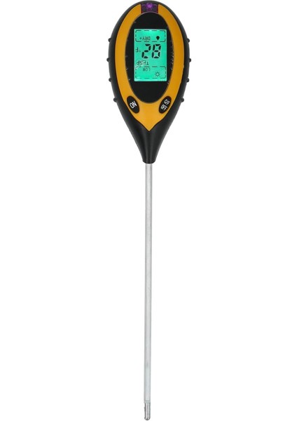 Toprak Test Kiti 4'ü 1 Arada Toprak Test Cihazı Dijital Nem Işığı ve Metre, Kapalı/dış Mekan Bitkileri Bakımı Toprak Sensörü