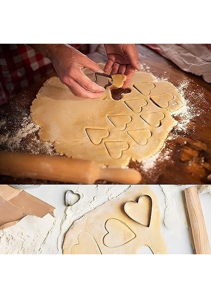 12 Parça Paslanmaz Çelik Kurabiye Kalıbı Seti – Kalp, Yıldız, Çiçek ve Daire Şekilli 301 Kalite Metal Hamur Kesici – Dayanıklı ve Hijyenik Kurabiye Şekillendirici indirimleri