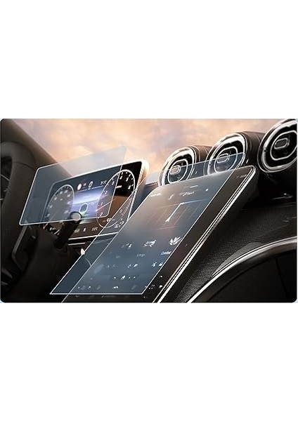 Mercedes C Serisi W206 C200 11.9" Ekran Koruyucu Multimedya Navigasyon Bilgi ve Eğlence Sistemi Ekran Koruma fırsatları