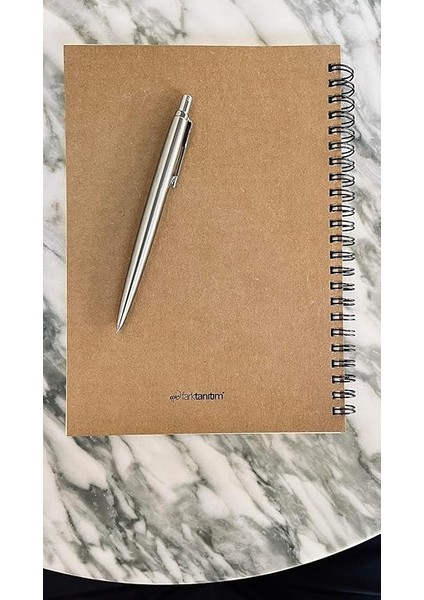 Tanıtım Spiralli Notebook, Kraft Kapaklı, A5 Boyutunda (15X21 Cm), 100 Yaprak (Çizgisiz) fırsatları