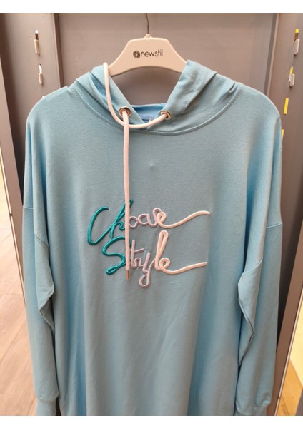 Iki Iplik Kapüşonlu Diz Altı Tunik modelleri