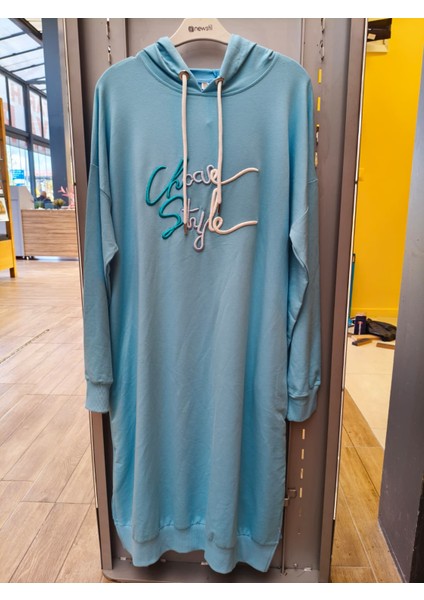 Iki Iplik Kapüşonlu Diz Altı Tunik fırsatları