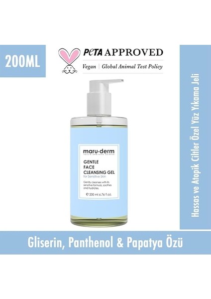 Maruderm Hassas ve Atopik Ciltler Için Yüz Temizleme Jeli 200 ml fiyatları