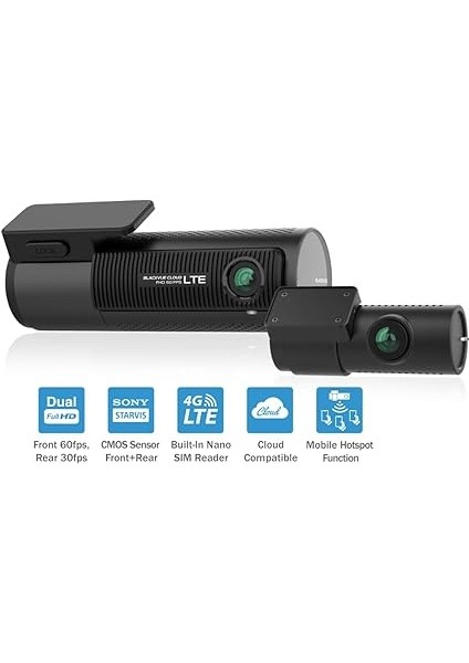 DR750X-2CH Plus 60FPS Fullhd Wi-Fi Modem Dahil Online Araç Kamerası modelleri