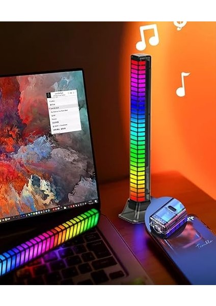 3D LED Bar Işığı: Müzikle Senkronize Edilir, Kademeler Için Birden Fazla Işık Deseni Gösterir, Parti ve Oyun Için Uygundur, USB ile Şarj Edilebilir Pil, Çok Hafif ve Taşınabilir, Rgb Renkler modelleri