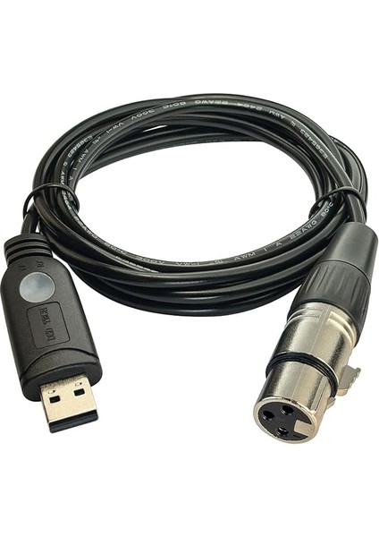 Tech SH-RS09B USB - Dmx Freestyler Qlc ve Pi Açık Aydınlatma (1,8 M/5,9 Ft) Destek Kablosu
