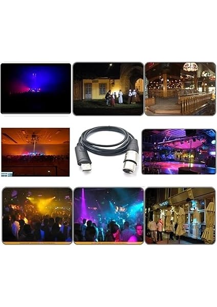 Tech SH-RS09B USB - Dmx Freestyler Qlc ve Pi Açık Aydınlatma (1,8 M/5,9 Ft) Destek Kablosu fırsatları