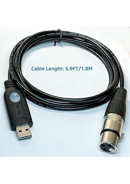 Tech SH-RS09B USB - Dmx Freestyler Qlc ve Pi Açık Aydınlatma (1,8 M/5,9 Ft) Destek Kablosu indirimleri