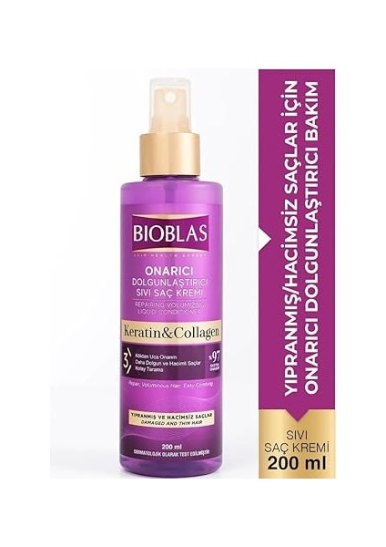 Sıvı Saç Kremi Kolajen + Keratin 200ML fiyatları