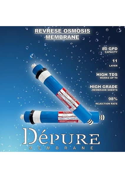 Kapalı Kasa Su Arıtma Cihazı 5 Li Inline Filtresi Seti 5 Aşamalı Özel Sarım Membran Filtre fırsatları