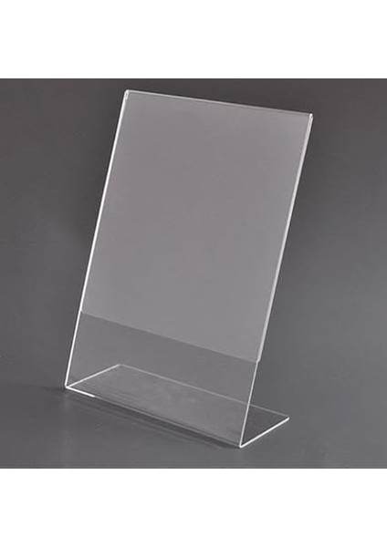 L-Tipi Dikey Şeffaf Föylük Menü Fiyatlık Broşür Etiket Fotoğraflık Albüm Stand Sehpa Reklam modelleri