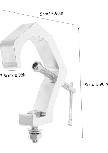 Işığı Kanca 100KG Yük Rulman Kelepçesi Alüminyum Alaşımlı Kafa C Kelepçesi Hareketli Işıklar, Kiriş Işıkları Aksesuarları fiyatları