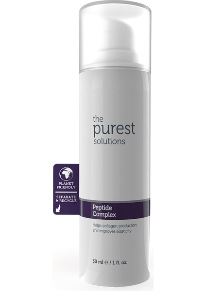 Purest Solutions, Cilt Yenileyici ve Yaşlanma Karşıtı, Onarıcı Peptit Cilt Bakım Serumu 30 ml (Peptide Complex)
