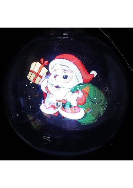 Ekran Projektör Reklam Makinesi Için Kablosuz, Hologram Wifi Kablosuz Şanzıman Noel Top Görüntüleme Video Projektörler (Ab Fişi) fırsatları