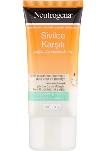 Sivilce Karşıtı Yağsız Yüz Nemlendiricisi 50ML, 50 ml modelleri
