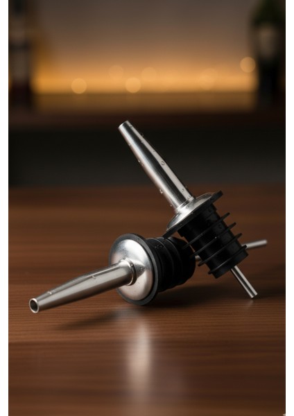 Paslanmaz Çelik Şişe Dökücü Ağızlık Seti 2'li - Hızlı Akış Bar Pourer | Zeytinyağı ve Kokteyl Şişesi Uyumlu fiyatları