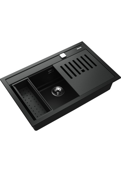 - Nova 80 Ws-Tg Black - Ankastre Kumanda Sifonlu Granit Eviye - Siyah - 79 cm - 115230057 fiyatları