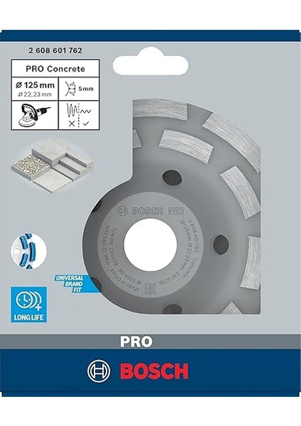 Professional Accessories Elmas Taşlama Diski Açılı Taşlamalar Için Uzman (Beton Için, Taşlama Diski: 125 Mm, Delik: 22,23 Mm, Beton Taşlama Makineleri Için Aksesuarlar) fiyatları