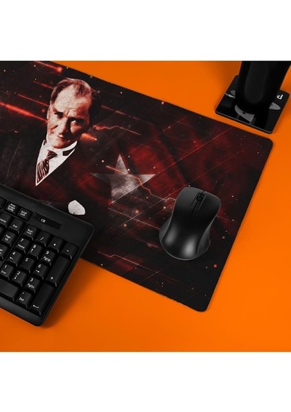 Atatürk Tasarımlı Ay Yıldız 70X30 Mousepad - Mouse Pad - Fare Altlığı modelleri