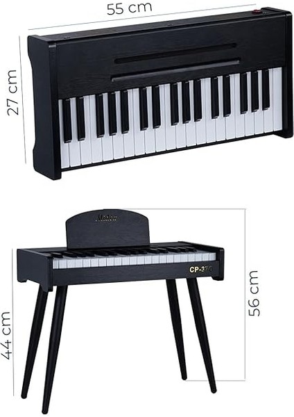 CP-370BK Ahşap Çocuk Piyanosu Pilli 37 Tuşlu Gerçek Piyano Tuşları fırsatları