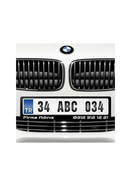 Özel Plakalık, Siyah, 2 Adet