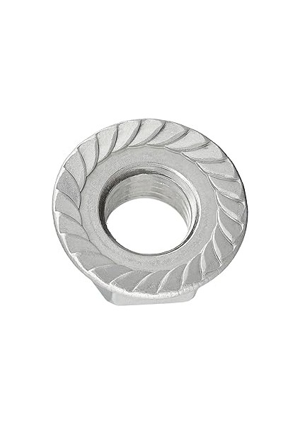 Dın 6923 Uyarınca Kilitleme Dişli Flanş Somunu / Paslanmaz Çelik A2, V2A / Flanşlı ve Kilitleme Dişli, Kemer Somunu (10 Adet, M5) modelleri