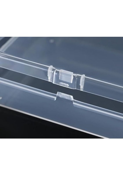 12,5cm Mini Şeffaf Eşya Takı Elektronik Saklama Kutusu Organizer Düzenleyici Klipsli Kapaklı Kutu fırsatları