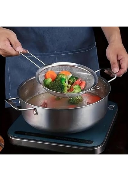 Paslanmaz Çelik Pratik 4'lü Çay Süzgeci Sebze Makarna Un Süzgeç modelleri