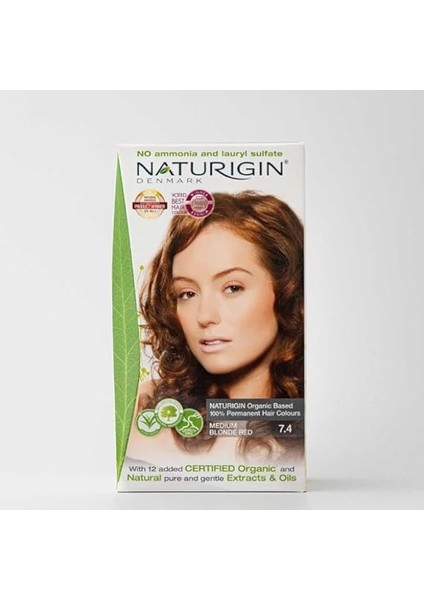 Organik Içerikli Saç Boyası 7.4 Orta Sarı Kızıl modelleri