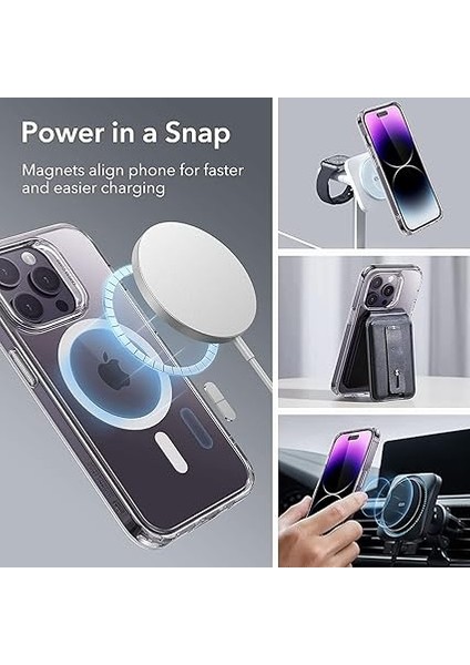 iPhone 14 Pro Mag-Safe Sararmaz Kılıf - Şeffaf Pc, Mıknatıslı, Ince, Darbeye Dayanıklı, Çizilmez, Hafif, Premium Koruma, Şeffaf Kapak, Mıknatıslı, iPhone 14 Pro Koruyucu Kılıf fırsatları