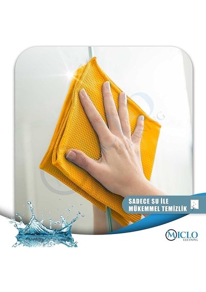 Cleanıng | Mikrofiber Süper Sihirli Bez, Kurulama Bezi, Iz Bırakmayan Bez, Mutfak, Banyo | 40X40CM | Cam ve Ayna Bezi | X4 Adet modelleri