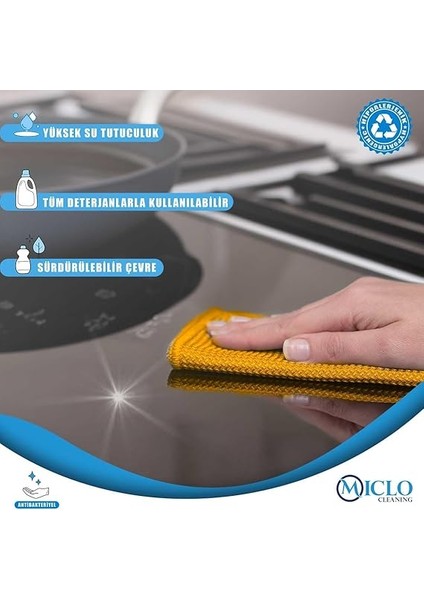 Cleanıng | Mikrofiber Süper Sihirli Bez, Kurulama Bezi, Iz Bırakmayan Bez, Mutfak, Banyo | 40X40CM | Cam ve Ayna Bezi | X4 Adet fırsatları