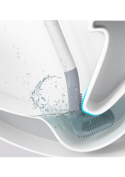 Haus Golf Tasarımlı Silikon Wc Klozet Mutfak Temizlik Fırçası Kanca Hediyeli