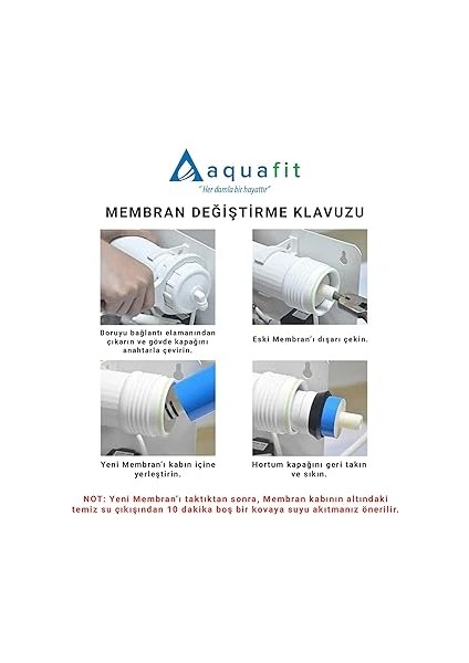 Tüm Su Arıtma Cihazlarına Uyumlu 80 Gpd Membran Ana Filtre + Açma Anahtarı Hediye fırsatları