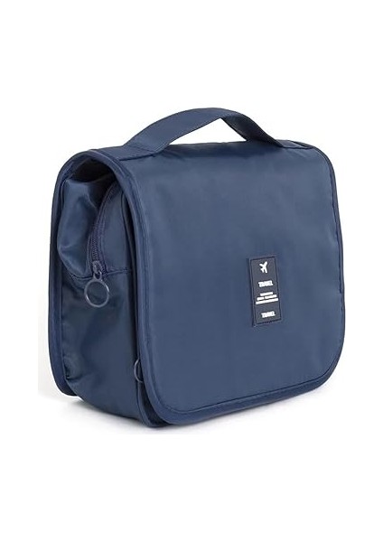 Su Geçirmez Organizer Askılı Seyahat Kozmetik Makyaj Çantası Lacivert fırsatları