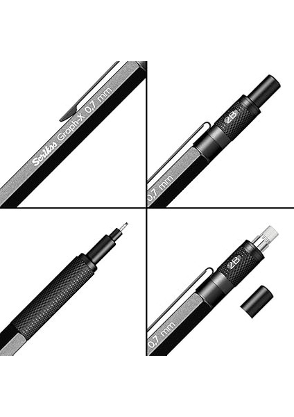 Office Graphx Versatil Kalem 0.7 mm Antrasit fırsatları