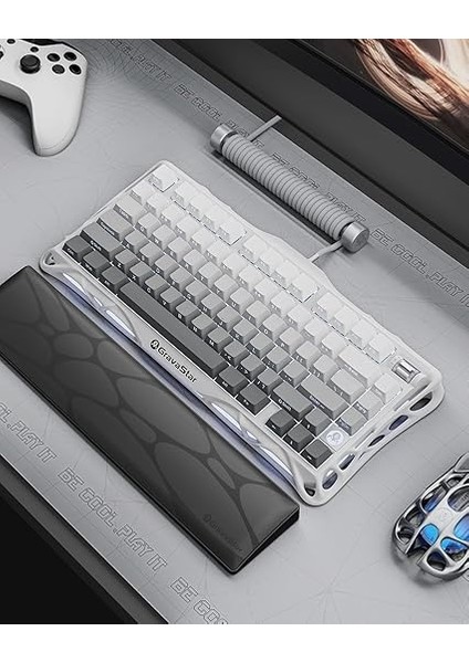 Mercury K1 Rgb Kablosuz Mekanik Gaming Klavye, Alüminyum Çerçeveli, Ingilizce Q, Beyaz fiyatları