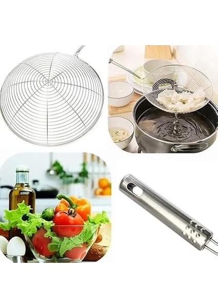 Metal Kevgir, Kızartma Haşlama Süzgeci (Orta Boy) indirimleri