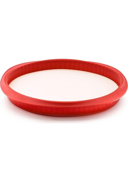Kırmızı Silikon Tart Kalıbı 28 cm